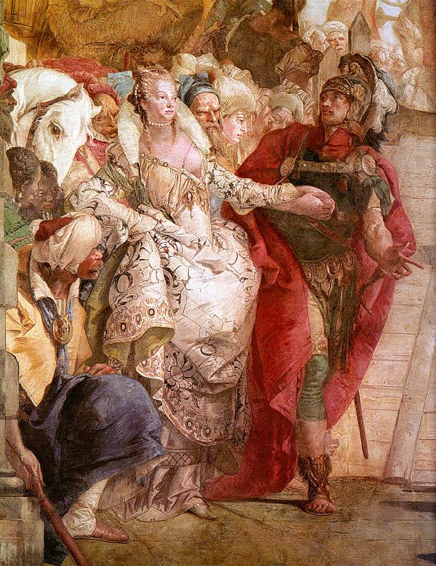 Giovanni Battista Tiepolo The Meeting of Anthony and Cleopatra Germany oil painting art